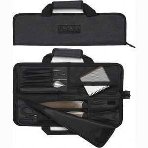 Échantillon gratuit : Sac de transport professionnel pour couteaux de chef avec poignée, étui robuste pour couteaux, idéal pour la maison, la cuisine, les voyages et le camping - Product Image 1