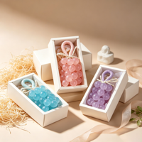Savon artisanal en forme de grappe de raisin, parfumé, couleur personnalisée OEM, emballage en boîte cadeau en gros