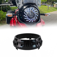 Fabricant professionnel de boîtiers de phares de 7 pouces pour Suzuki DL250, garniture de phare noir brillant, pièce de modification