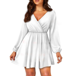 4381 Produttori di <span class=keywords><strong>Abbigliamento</strong></span> Personalizzato, <span class=keywords><strong>Abbigliamento</strong></span> Femminile alla Moda e Versatile, Vestito Sexy con Scollo a V per <span class=keywords><strong>Donna</strong></span>, Stampa su Richiesta - Product Image 1