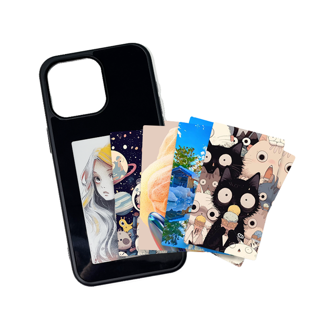 DIY 3.97 Inch 480*800 Resolution E-ink Screen NFC Mobile TPU Glass Phone Case for iPhone 15 Pro 13 14 15 Pro Max Case