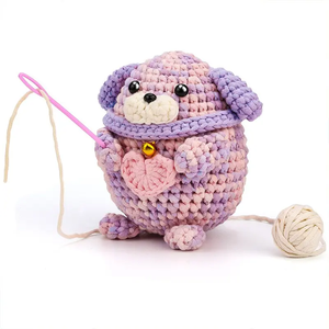 Hot Selling Cute Crochet Animals Keychain and Dog Collar New Arrival Positive Toys for Children Needlework Genre - Product Image 2