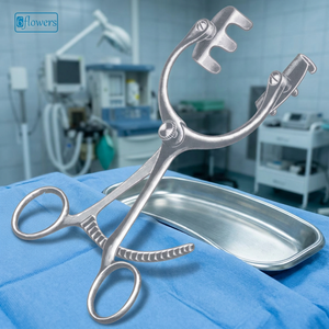 Rétracteur gynécologique manuel 6 fleurs Houzel en acier inoxydable, instrument chirurgical de classe II certifié CE - Product Image 2