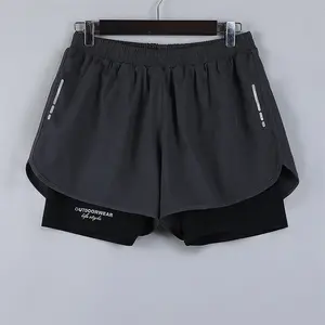 Summer Elastic Waist Custom Logo Mens Swim Shorts Running Nylon Shorts 100% Mens Running Shorts