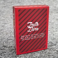 Version anglaise du jeu de société Truth or Dare pour couples de 0 à 3 mois, fabriqué en Chine, cartes en papier