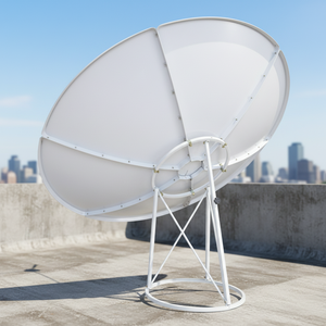 Antenne parabolique SANWEI <span class=keywords><strong>34</strong></span>,5 dB de gain, bande C, 150 cm (5 pieds), en acier durable, haute performance, montage au sol, fabriquée par une usine avec <span class=keywords><strong>34</strong></span> ans d'expérience - Product Image 2