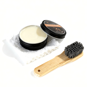 Juego de Jabón para Sillas de Montar y Crema para el Cuidado del Cuero Dos en Uno, 100 ml, Limpieza Profunda de las Sillas de Montar, Guantes y Zapatos - Product Image 1