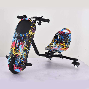 Voiture électrique à <span class=keywords><strong>drift</strong></span> à <span class=keywords><strong>360</strong></span> degrés pour enfants, auto-équilibrée, <span class=keywords><strong>3</strong></span> <span class=keywords><strong>roues</strong></span>, actionnée par manivelle, batterie lithium électronique <span class=keywords><strong>350W</strong></span> - Product Image 6