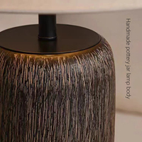 Lampe sur Pied LED Rétro Personnalisée Multitailles en Céramique et Tissu pour Grenier, Salon et Chambre à Coucher – Vente en Gros