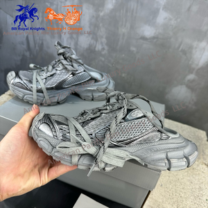 Mules 3XL noires en maille et polyuréthane, chaussures de sport respirantes, baskets décontractées, chaussures de course décontractées Balenciagaes - Product Image 5