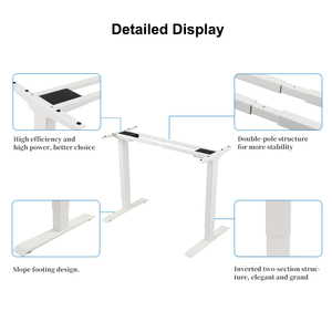 2jrf2 (A)-D5 động cơ kép điện có thể điều chỉnh chiều cao đứng bàn có thể điều chỉnh chiều cao bàn khung ngồi đứng bàn văn phòng nhà bàn - Product Image 4