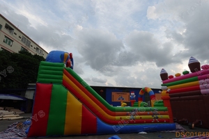 <span class=keywords><strong>Inflatable</strong></span> chú hề trượt nhảy lâu đài bouncy cho trẻ em - Product Image 5