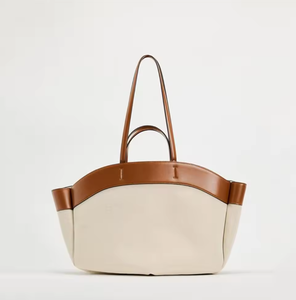 Bolso de lona de gran capacidad para mujer, cierre abierto, correa cruzada, ideal para ir de compras - Product Image 3