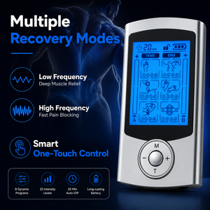 Masajeador Recargable para una Recuperación Deportiva Integral y <span class=keywords><strong>Electrodos</strong></span> de Fisioterapia con Máquina de Pulsos TENS Profundos - Product Image 5