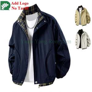 Custom Logo Men's Jacket Stand Collar Casual <strong>Lamb</strong> Down Baseball Casual Button Jacket - Product Image 3
