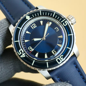 Nuevo Reloj Mecánico de Lujo para Hombre con Bisel de Zafiro Unidireccional, Luminoso e Impermeable, con Esfera Azul Sunburst - Product Image 2