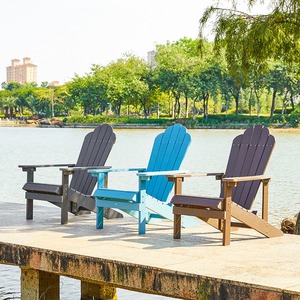 <span class=keywords><strong>Chaise</strong></span> Adirondack en WPC colorée, pieds triangulaires, anti-rouille, portable, écologique, durable, siège <span class=keywords><strong>de</strong></span> plage extérieur, patio, <span class=keywords><strong>jardin</strong></span> - Product Image 3