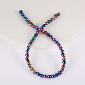 2 3 4 6 8 10 12 MM Hématite multicolore Pierre précieuse non magnétique Perles en vrac Pierre d'énergie ronde Perles de puissance pour la fabrication de bijoux - Product Image 6