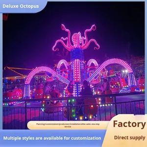Manège géant de luxe en forme de pieuvre pour parc d'attractions, stand rotatif pour aire de jeux pour enfants, équipement de divertissement populaire - Product Image 2