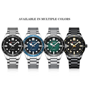 Reloj de Pulsera CURREN 8450 de Moda, Forma Redonda, Cuarzo, Resistente al Agua, para Hombre, con Doble Calendario y Visualización de Fecha - Product Image 5