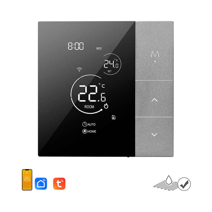 Umidostato WiFi Vemer TUO RH Wi-Fi Con Touch Screen, Controllo Da App E Vocale, Misura Umidità E Temperatura, Per Casa E Ufficio