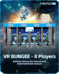 HEROVR Free Fall Flight VR Bungee Jumping Game Parque de atracciones de metal Paseo en remolque para interiores Parques de aventura al aire libre Aeropuertos - Product Image 6