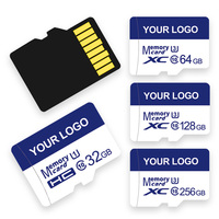 Tarjeta de memoria Mini SD de alta velocidad Pedido a granel 1GB 2GB 4GB 8GB 16GB 32GB 64GB 128GB 256GB 512GB Material plástico con logotipo personalizado