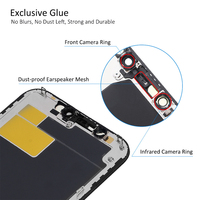 Remplacement d'écran en verre OLED GX pour iPhone 11 12 13 14 15 16 Pro Max X XS Max XR 6 6s 8 Plus, compatible avec les écrans LCD, taux de rafraîchissement 120 Hz