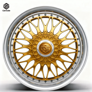 4 Piezas Nuevas <span class=keywords><strong>Llantas</strong></span> de Aleación de Aluminio Forjado Pintadas de 18-20 Pulgadas 5x112/120 PCD Multirradio de Dos Piezas 30mm 100mm 20mm - Product Image 5