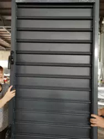 MINGLEI Cadre en aluminium résistant aux ouragans Fenêtres à persiennes fixes Fenêtres à persiennes en aluminium Fenêtres Jalousie