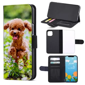 Custom Designer Luxury Magnetic Waterproof Blank Leather Flip Case Sublimation Phone Cases For Iphone 13 Pro Max