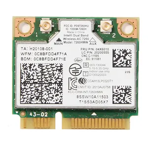 لاسلكي متعدد الموجات ل إنتل 7260AC 7260HMW 802.11ac البسيطة PCI-E Wifi BT4.0 بطاقة 867M ل IBM ثينك باد FRU:04X6090 04X6010