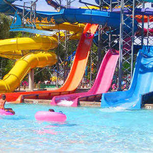 Le giostre sulle montagne russe più popolari per lo scivolo d'acqua in fibra di vetro del parco acquatico prezzo di fabbrica personalizzato 1 anno di garanzia con piscina - Product Image 4