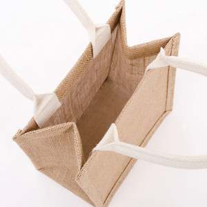 Hot Selling Custom Logo Printed Reusable Natural <b>Burlap</b> Jute Tote <b>Bag</b> Wholesale Shopping <b>Bags</b> - Product Image 4