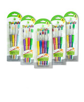 Ensemble de pinceaux d'art pour enfants, 6 pièces, manche en bois, pinceaux en nylon acrylique pour artistes