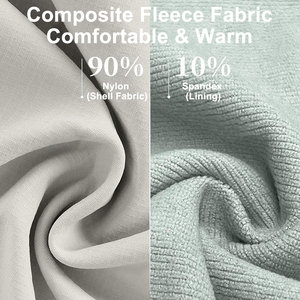 Unisexe avec col montant, fermeture éclair, antistatique, 95% polyester, 5% élasthanne, coupe-vent, chaud pour l'hiver - Product Image 2