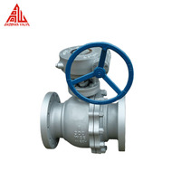 Vanne à boisseau sphérique en acier inoxydable Q341F, classe 150, à bride 6 pouces, avec boîtier à vis sans fin CF8 CF8M CF3M pour eau, huile, gaz
