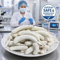 Bananes entières pelées surgelées IQF Halal de qualité supérieure sur bâtonnet, vente en gros |   Barre de banane 100% naturelle et fraîche pour des collations et des desserts sains