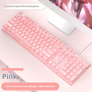 <span class=keywords><strong>คีย์บอร์ด</strong></span>แบบสัมผัสเงียบแบบมีสายพร้อมไฟแสดงสถานะคอมพิวเตอร์ เหมาะสำหรับคีย์บอร์ดคอมพิวเตอร์ - Product Image 6