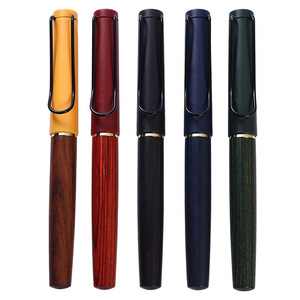 Penna Stilografica Vintage in Legno Naturale per Affari, Personalizzabile con Logo, per Studenti, Correzione della Postura, Calligrafia Artistica - Product Image 5