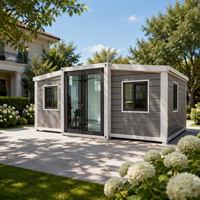 Maisons modulaires préfabriquées extensibles à structure stable et haute résistance, directement de l'usine, pour l'habitation