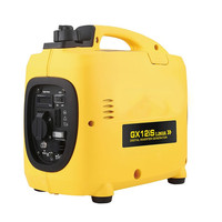 Mini générateur d'électricité portable silencieux léger à essence à démarrage par lanceur à rappel 1Kw 1Kva 1000W 4 temps