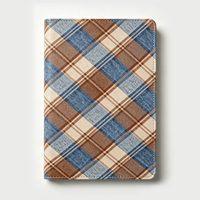 Carnet à couverture rigide en cuir PU Yalong A5, motif écossais classique, carnet à carreaux vintage, lot de 4 couleurs, YLA5T007