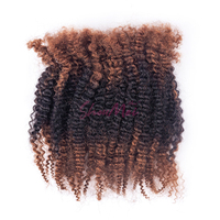 Vente en gros 8-28 pouces tresses de trame 4B4C de haute qualité 100% cheveux vierges humains pour tresser sans trame couleur Ombre #1b/30 double tirage