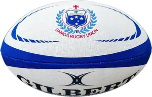 Gilbert Samoa Rugby Ball 5 - Standard Rubber Grip Official Gugby Balls
