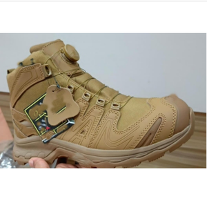 TSB1 High Quality Camouflage Training Menb Brown Black Ankle <b>Boots</b> with Lock <b>Hiking</b> Shoes Tactical Sneakers - Product Image 3