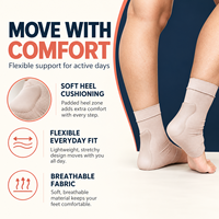 Manchon de compression à rembourrage en gel pour le soutien du tendon d'Achille, chaussettes de soutien du talon pour le callosite de Haglund et la bursite, lavables pour usage quotidien
