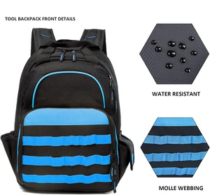 Heavy-Duty công cụ lưu trữ Organizer làm việc Ba lô cho công trường xây dựng, thợ điện, công nghiệp, repairman, và HVAC <span class=keywords><strong>techs</strong></span> - Product Image 6