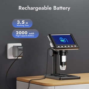 مجهر رقمي USB من المصنع بتكبير 1000X ودقة 1080P عالية الوضوح مع شاشة LCD 4.3 بوصة وإضاءة LED وواجهة Type-C، مجهر قياس OEM - Product Image 6