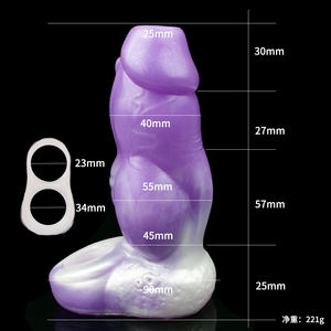 FRRK <span class=keywords><strong>Gode</strong></span> réaliste fantaisie avec nœud et anneau pénien Pénis Extender sex toys pour hommes matures sex toys érotiques - Product Image 6